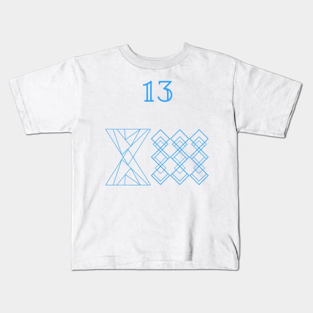 Thirteen, oneness and unity Kids T-Shirt by Menelia